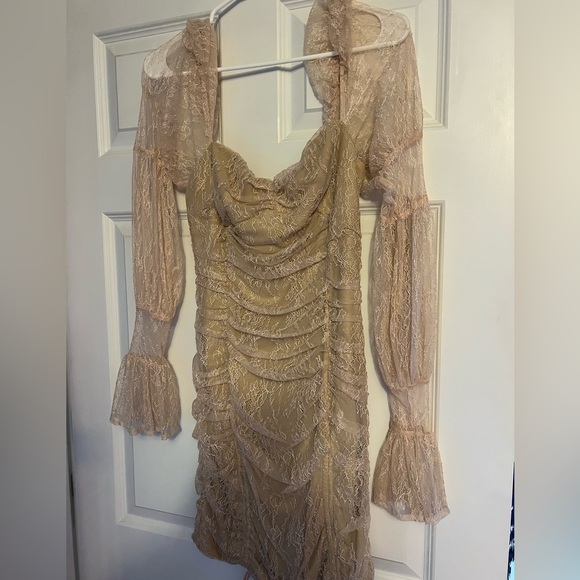 Michael Costello Isadora mini pink Revolve Size M dress. Excellent condition - Picture 3 of 6